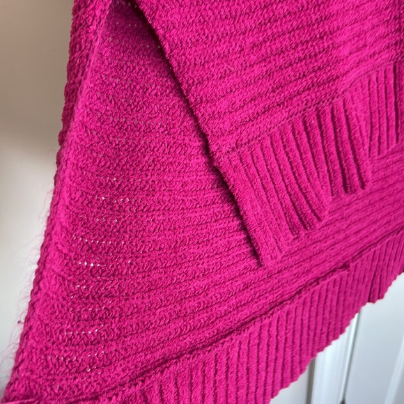 American Eagle Oversized V Neck Sweater XS/S Cranberry/ Purple - Picture 4 of 8